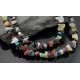 Large Certified Authentic 2 Strand Navajo Native .925 Sterling Silver Multicolor Stones Native American Necklace 390614969461