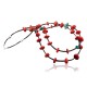 Large Certified Authentic 2 Strand Navajo Native .925 Sterling Silver Turquoise and Coral Native American Necklace 370804674116 Large Certified Authentic 2 Strand Navajo Native .925 Sterling Silver Turquoise and Coral Native American Necklace 370804674116