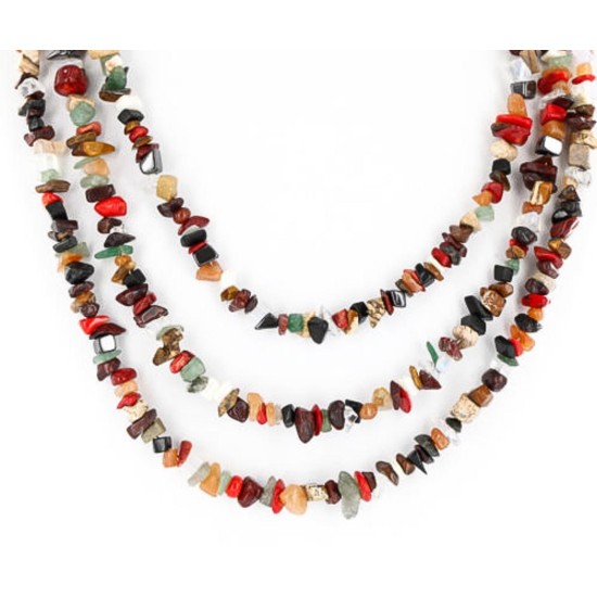 Large Certified Authentic 3 Strand Navajo .925 Sterling Silver Multicolor Natural Stone 124 Native American Necklace 390848381722 Large Certified Authentic 3 Strand Navajo .925 Sterling Silver Multicolor Natural Stone 124 Native American Necklace 390848381722
