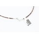 Large Certified Authentic 3 Strand Navajo .925 Sterling Silver Multicolor Natural Stone 23 Native American Necklace 15862-5
