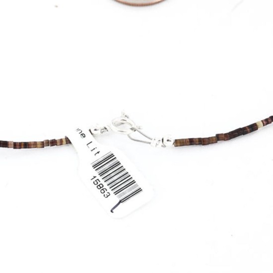 Large Certified Authentic 3 Strand Navajo .925 Sterling Silver Multicolor Natural Stone 631 Native American Necklace 15863-1 Large Certified Authentic 3 Strand Navajo .925 Sterling Silver Multicolor Natural Stone 631 Native American Necklace 15863-1