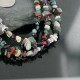 Large Certified Authentic 3 Strand Navajo .925 Sterling Silver Multicolor Natural Stone Native American Necklace 370962133374