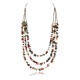 Large Certified Authentic 3 Strand Navajo .925 Sterling Silver Multicolor Natural Stone Native American Necklace 371034229410 Large Certified Authentic 3 Strand Navajo .925 Sterling Silver Multicolor Natural Stone Native American Necklace 371034229410