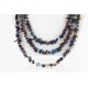 Large Certified Authentic 3 Strand Navajo .925 Sterling Silver Multicolor Stones Native American Necklace 15795-4 Large Certified Authentic 3 Strand Navajo .925 Sterling Silver Multicolor Stones Native American Necklace 15795-4