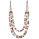 Large Certified Authentic 3 Strand Navajo .925 Sterling Silver Multicolor Stones Native American Necklace 15863-3 Large Certified Authentic 3 Strand Navajo .925 Sterling Silver Multicolor Stones Native American Necklace 15863-3