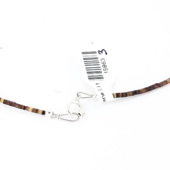 Large Certified Authentic 3 Strand Navajo .925 Sterling Silver Multicolor Stones Native American Necklace 15863-3 Large Certified Authentic 3 Strand Navajo .925 Sterling Silver Multicolor Stones Native American Necklace 15863-3