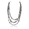Large Certified Authentic 3 Strand Navajo .925 Sterling Silver Multicolor Stones Native American Necklace 370991281528