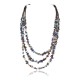 Large Certified Authentic 3 Strand Navajo .925 Sterling Silver Multicolor Stones Native American Necklace 370991281528 Large Certified Authentic 3 Strand Navajo .925 Sterling Silver Multicolor Stones Native American Necklace 370991281528