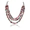 Large Certified Authentic 3 Strand Navajo .925 Sterling Silver Multicolor Stones Native American Necklace 371008947120