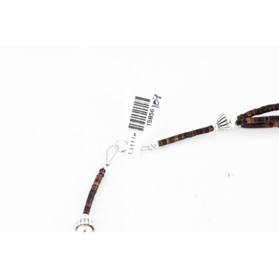 Large Certified Authentic 3 Strand Navajo .925 Sterling Silver Multicolor Stones Native American Necklace 371018535783 Large Certified Authentic 3 Strand Navajo .925 Sterling Silver Multicolor Stones Native American Necklace 371018535783