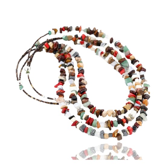 Large Certified Authentic 3 Strand Navajo .925 Sterling Silver Multicolor Stones Native American Necklace 371037281354 Large Certified Authentic 3 Strand Navajo .925 Sterling Silver Multicolor Stones Native American Necklace 371037281354