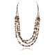 Large Certified Authentic 3 Strand Navajo .925 Sterling Silver Multicolor Stones Native American Necklace 371037504788 Large Certified Authentic 3 Strand Navajo .925 Sterling Silver Multicolor Stones Native American Necklace 371037504788