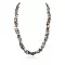 Large Certified Authentic 3 Strand Navajo .925 Sterling Silver Multicolor Stones Native American Necklace 371105295081