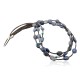 Large Certified Authentic 3 Strand Navajo Native .925 Sterling Silver LAPIS and Turquoise Native American Necklace 1593-14 Large Certified Authentic 3 Strand Navajo Native .925 Sterling Silver LAPIS and Turquoise Native American Necklace 1593-14
