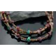 Large Certified Authentic 3 Strand Navajo Native .925 Sterling Silver Multicolor Stones Native American Necklace 370814838833 Large Certified Authentic 3 Strand Navajo Native .925 Sterling Silver Multicolor Stones Native American Necklace 370814838833