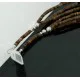 Large Certified Authentic 3 Strand Navajo Native .925 Sterling Silver Multicolor Stones Native American Necklace 370814838833 Large Certified Authentic 3 Strand Navajo Native .925 Sterling Silver Multicolor Stones Native American Necklace 370814838833