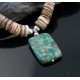 Large Certified Authentic Navajo .925 Sterling Silver Graduated Heishi Turquoise Native American Necklace 390612292358