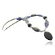 Large Certified Authentic Navajo .925 Sterling Silver LAPIS Black ONYX Native American Necklace 370832548886