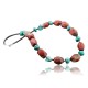 Large Certified Authentic Navajo .925 Sterling Silver Magnesite Red Jasper Native American Necklace 390578017481