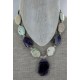 Large Certified Authentic Navajo .925 Sterling Silver Natural Amethyst and Jasper Native American Necklace 370893926249