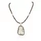 Large Certified Authentic Navajo .925 Sterling Silver Natural Tigers Eye White Buffalo Native American Necklace and Pendant 12870-25271