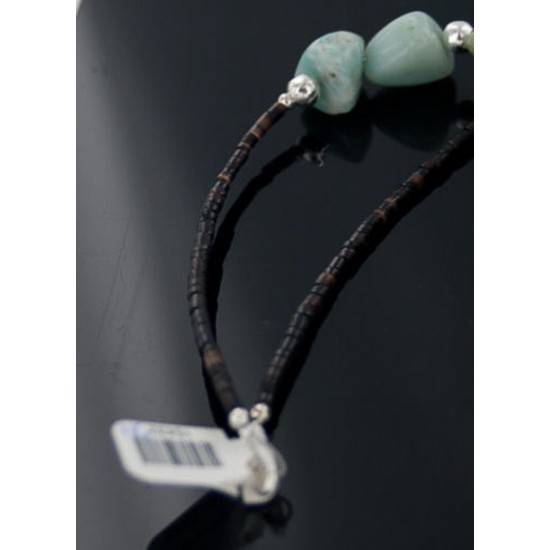 Large Certified Authentic Navajo .925 Sterling Silver Natural Turquoise Agate Jasper Native American Necklace 370888238961