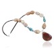 Large Certified Authentic Navajo .925 Sterling Silver Natural Turquoise and Carnelian Native American Necklace 15760-19