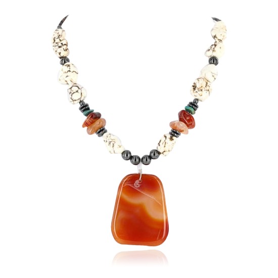 Large Certified Authentic Navajo .925 Sterling Silver Natural Turquoise and Carnelian Native American Necklace 390838855289 Large Certified Authentic Navajo .925 Sterling Silver Natural Turquoise and Carnelian Native American Necklace 390838855289