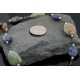 Large Certified Authentic Navajo .925 Sterling Silver Natural Turquoise and Lapis Native American Necklace 370808640674