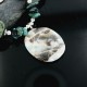 Large Certified Authentic Navajo .925 Sterling Silver Natural Turquoise Jasper Agate 0874 Native American Necklace 18108-94