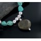 Large Certified Authentic Navajo .925 Sterling Silver Natural Turquoise Jasper Native American Necklace 370884417356