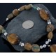 Large Certified Authentic Navajo .925 Sterling Silver Natural Turquoise Tigers Eye Native American Necklace 370888950031