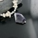 Large Certified Authentic Navajo .925 Sterling Silver White Howlite Amethyst Native American Necklace 15213-46