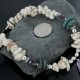 Large Certified Authentic Navajo .925 Sterling Silver White Howlite Amethyst Native American Necklace 15213-46