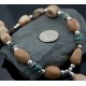 Large Certified Authentic Navajo Native .925 Sterling Silver Natural Boulder and Turquoise Native American Necklace 15760-8
