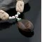 Large Certified Authentic Navajo Native .925 Sterling Silver Natural Boulder Turquoise Tigers Eye Native American Necklace 390609530021