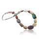 Large Certified Authentic Navajo Native .925 Sterling Silver Natural Multicolor Stones Native American Necklace 15197-33