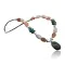 Large Certified Authentic Navajo Native .925 Sterling Silver Natural Turquoise Carnelian Native American Necklace 15353-51
