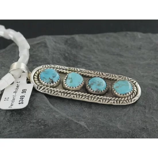 Large Handmade Certified Authentic Navajo .925 Sterling Silver Natural Mother of Pearl Turquoise Native American Necklace & Pendant 370924560570 Large Handmade Certified Authentic Navajo .925 Sterling Silver Natural Mother of Pearl Turquoise Native American Necklace & Pendant 370924560570
