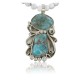 Large Handmade Certified Authentic Navajo .925 Sterling Silver Natural Turquoise and White Howlite Native American Necklace & Pendant 390684301644 Large Handmade Certified Authentic Navajo .925 Sterling Silver Natural Turquoise and White Howlite Native American Necklace & Pendant 390684301644