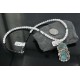 Large Handmade Certified Authentic Navajo .925 Sterling Silver Natural Turquoise and White Howlite Native American Necklace & Pendant 390684301644 Large Handmade Certified Authentic Navajo .925 Sterling Silver Natural Turquoise and White Howlite Native American Necklace & Pendant 390684301644