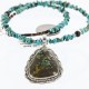 Large Handmade Certified Authentic Navajo .925 Sterling Silver Turquoise 0661 Native American Necklace 390762726311