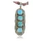 Large Handmade Certified Authentic Navajo .925 Sterling Silver Turquoise Native American Necklace 370925658809