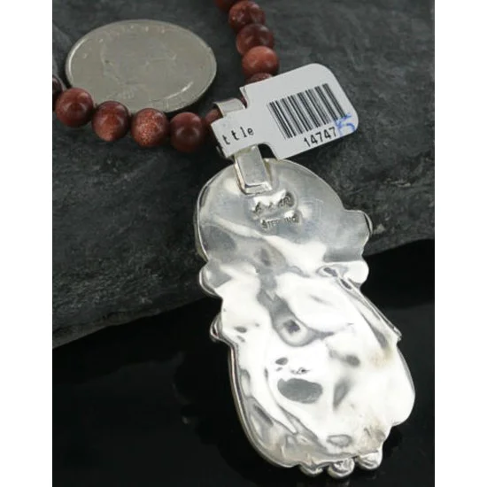 Large Handmade Certified Authentic Navajo .925 Sterling Silver Turquoise Native American Necklace 370925768621 Large Handmade Certified Authentic Navajo .925 Sterling Silver Turquoise Native American Necklace 370925768621