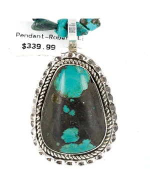Large Handmade Certified Authentic Navajo .925 Sterling Silver Turquoise Native American Necklace 371002796832