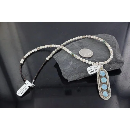 Large Handmade Certified Authentic Navajo .925 Sterling Silver Turquoise Native American Necklace 390686936504 Large Handmade Certified Authentic Navajo .925 Sterling Silver Turquoise Native American Necklace 390686936504