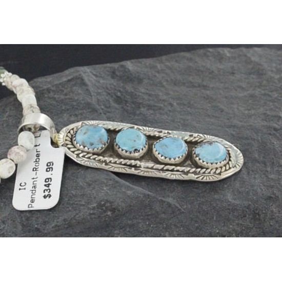 Large Handmade Certified Authentic Navajo .925 Sterling Silver Turquoise Native American Necklace 390686936504 Large Handmade Certified Authentic Navajo .925 Sterling Silver Turquoise Native American Necklace 390686936504