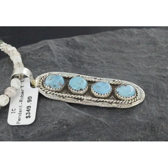 Large Handmade Certified Authentic Navajo .925 Sterling Silver Turquoise Native American Necklace 390686936504 Large Handmade Certified Authentic Navajo .925 Sterling Silver Turquoise Native American Necklace 390686936504
