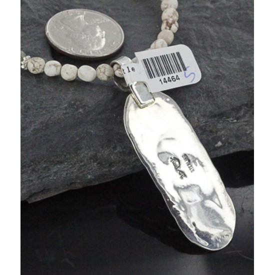 Large Handmade Certified Authentic Navajo .925 Sterling Silver Turquoise Native American Necklace 390686936504 Large Handmade Certified Authentic Navajo .925 Sterling Silver Turquoise Native American Necklace 390686936504