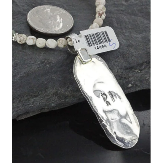 Large Handmade Certified Authentic Navajo .925 Sterling Silver Turquoise Native American Necklace 390686936504 Large Handmade Certified Authentic Navajo .925 Sterling Silver Turquoise Native American Necklace 390686936504